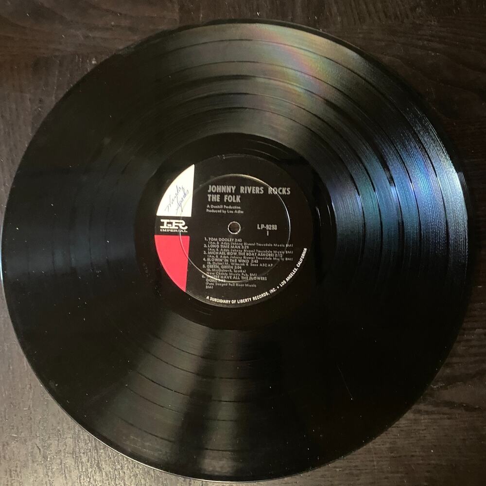 Johnny Rivers – Johnny Rivers Rocks The Folk LP - 1965 12" Vinyl - Picture 3 of 6